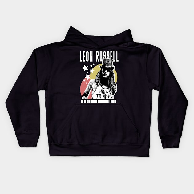 Leon-Russell Kids Hoodie by harrison gilber